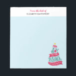 Joy to the World Christmas Quote Typography Notepad<br><div class="desc">A notepad with a fun and whimsical illustration. Typography design in the shape of a Christmas tree with some christmas ornaments and a star on top. Inside are the words: Joy to the world.</div>