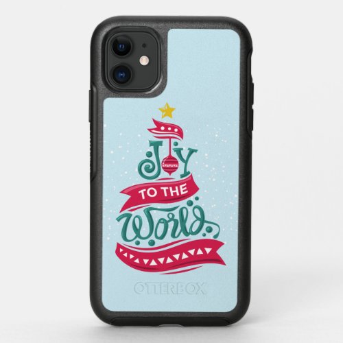 Joy to the World Christmas Quote Typography OtterBox Symmetry iPhone 11 Case