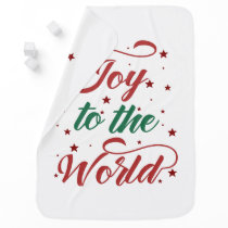 joy to the world Christmas Receiving Blanket