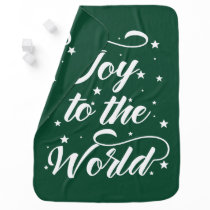 joy to the world Christmas Receiving Blanket