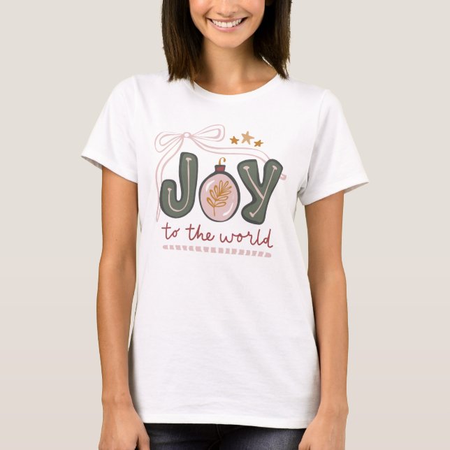 Joy to the World Christmas shirt (Front)