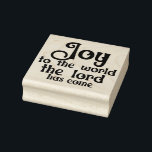Joy To The World Christmas Square Wood Rubber Stamp<br><div class="desc">Joy To The World Christmas Square Wood rubber stamp</div>