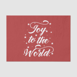 joy to the world Christmas Tissue Paper