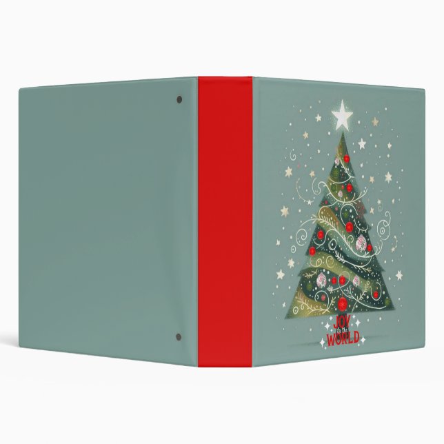 Joy to the world Christmas tree Binder (Background)