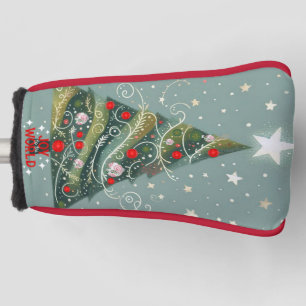 Joy to the world Christmas tree Golf Head Cover