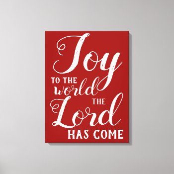 Joy To The World Christmas Wall Decor by WillowTreePrints at Zazzle
