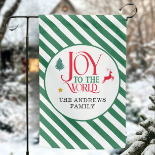"Joy to the world" Classic, Christmas Garden Flag