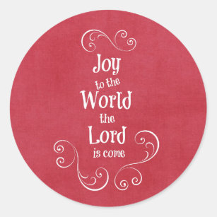 Joy to the World Classic Round Sticker