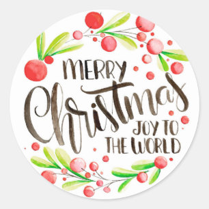Joy to the World Classic Round Sticker
