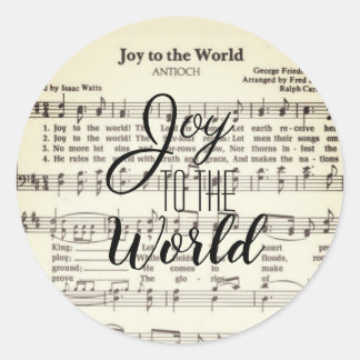 Joy to the World Classic Round Sticker