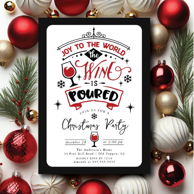 Joy To The World Cocktail Party Invitation (Creator Uploaded)