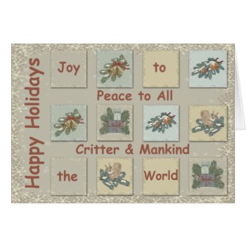 Joy to the World Country Christmas Card 