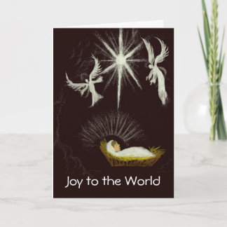 Joy to the World Customizable Christmas Holiday Card