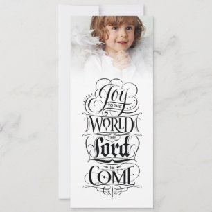 Joy to the World Customize Christian Christmas Holiday Card