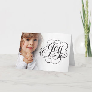 Joy to the World Customize Photo Christmas Holiday Card