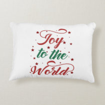 joy to the world decorative pillow