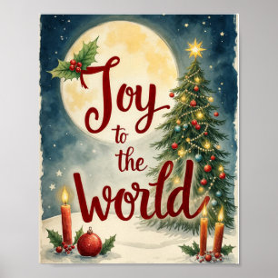Joy to the World Digital  Poster