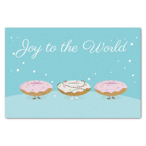 Joy to the World Donuts  Tissue Paper