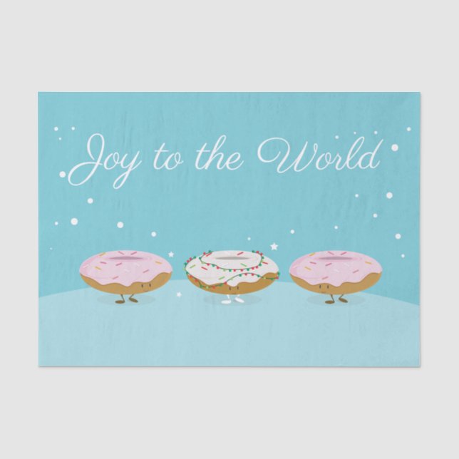 Joy to the World Donuts | Tissue Paper (Front)