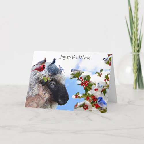 Joy to the World Enjoy the simple pleasure Holiday Card