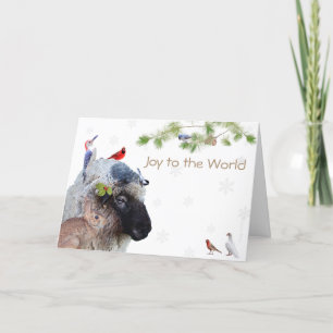 Joy to the World: Enjoy the simple pleasures. Holi Holiday Card