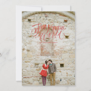 Joy to the World Family Holiday Photo Card