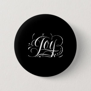 Joy To The World Fancy Swirly Girly Christmas T Sh Button