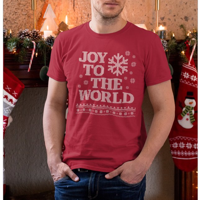 Joy to the World Festive Christmas T-Shirt (Creator Uploaded)