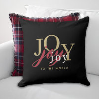 Joy to the World Festive Typography Black