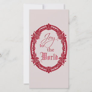 Joy to the World Flat Christmas Greeting Card