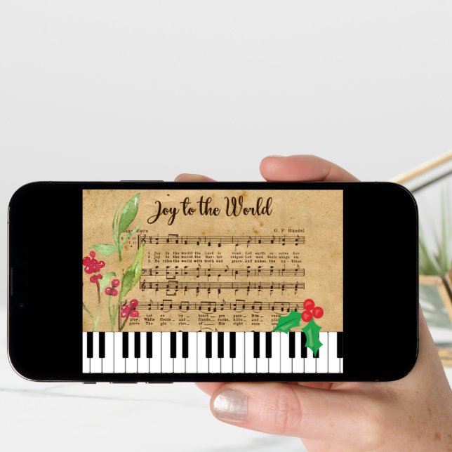 Joy To the World Folded Greeting Card (Front Digital)