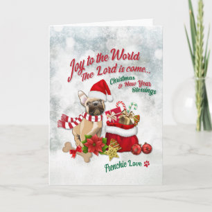 Joy to the World - Frenchie Love Card