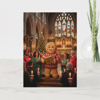 Joy to the World Gingerbread Card