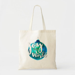 "Joy to the World" Globe, Christmas, Custom Tote Bag