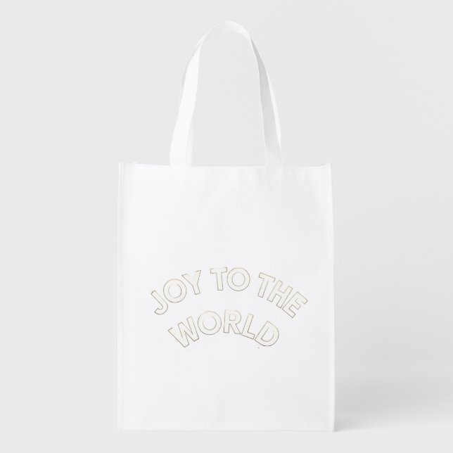 Joy to the World Grocery Bag (Front)