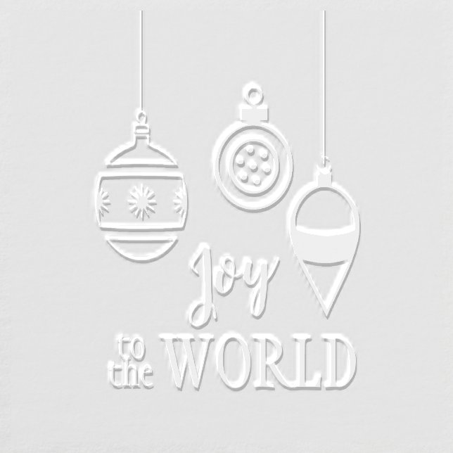 Joy to the World Hanging Ornaments Christmas Embosser (Design)