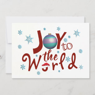 Joy To The World Holiday Card