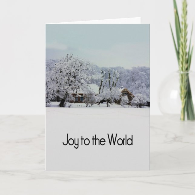 Joy to the world holiday card (Front)