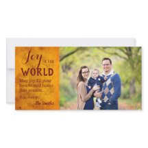 Joy to the World Holiday Crimson & Gold