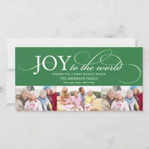 JOY TO THE WORLD   HOLIDAY PHOTO CARD