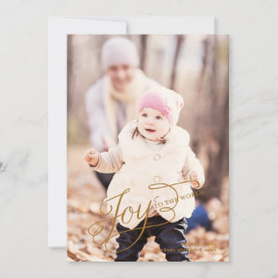 Joy to the World - Holiday Photo Card