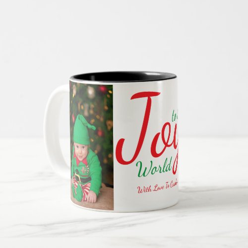 Joy to the World Holiday Photo Mug