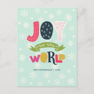 Joy to the World Holiday Postcard