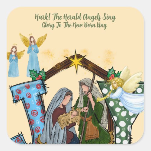 Joy to the World Holiday Sticker