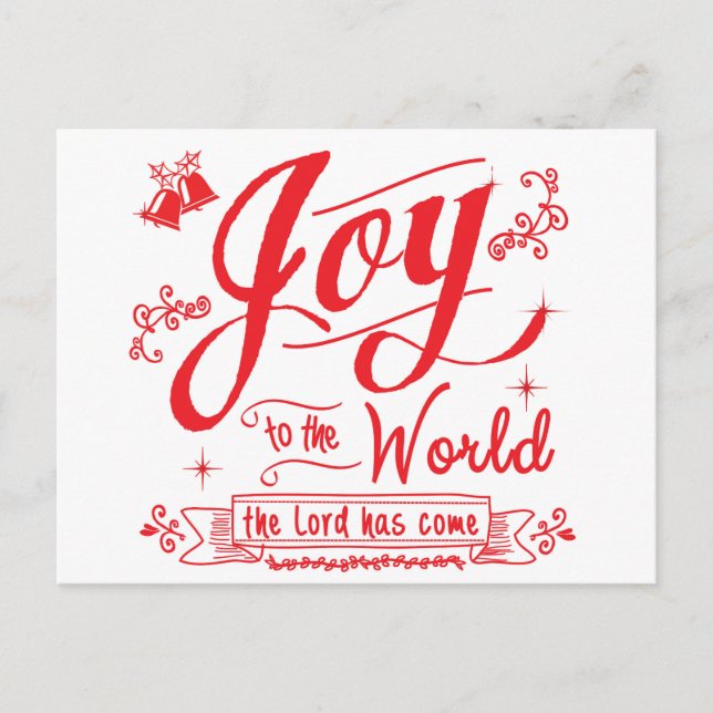 Joy to the World II by Jan Marvin Holiday Postcard (Front)