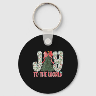 Joy To The World Jesus Christian Christmas Xmas Tr Keychain