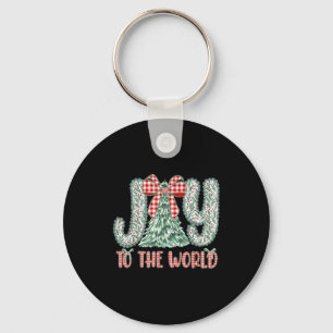 Joy To The World Jesus Christian Christmas Xmas Tr Keychain