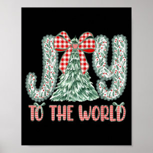 Joy To The World Jesus Christian Christmas Xmas Tr Poster