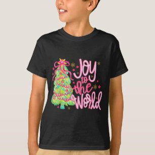 Joy To The World Jesus Christian Xmas Tree Holiday T-Shirt