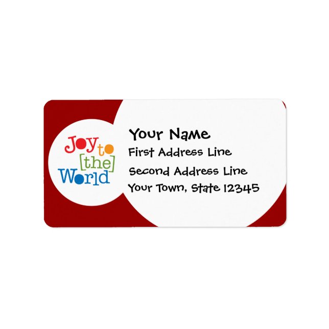 Joy To The World Label (Front)